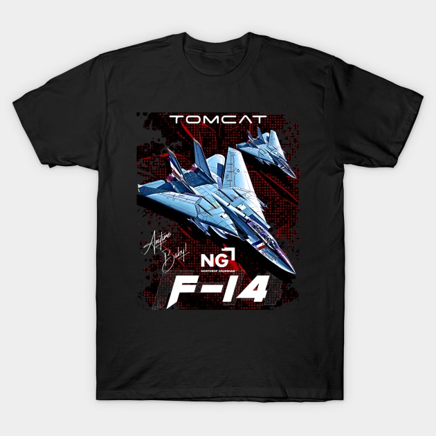 F-14 Tomcat Fighterjet T-Shirt by aeroloversclothing